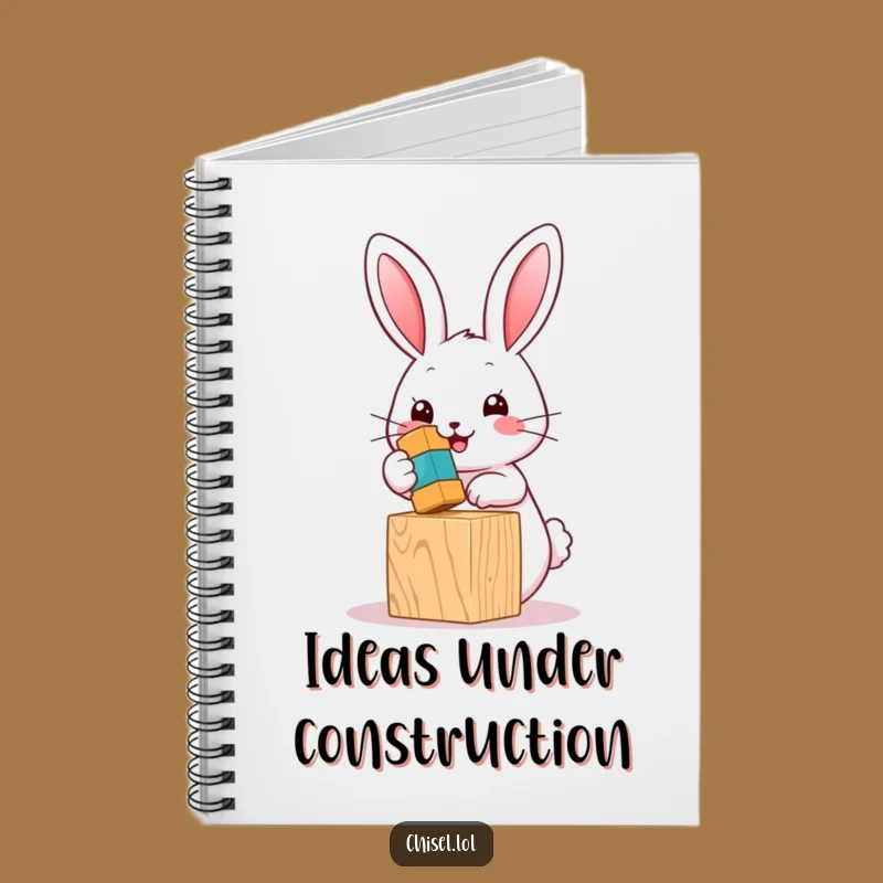 Funny Kawaii Bunny Notebook: Jot Down Ideas with Adorable Hammering Flair