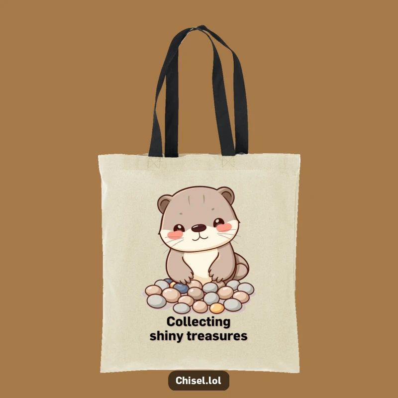 Funny Kawaii Otter Tote Bag: Carry Your Creations with Artistic Style